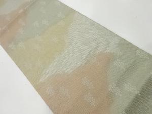 リサイクル　葡萄唐草模様織出し暈し全通袋帯